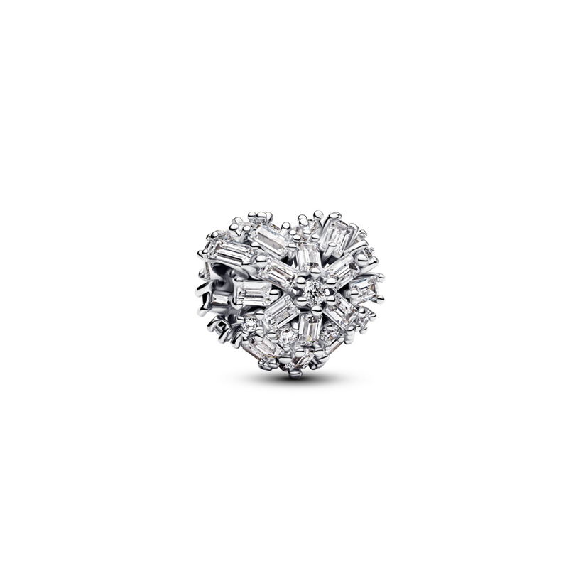 PANDORA stříbrný přívěsek Třpytivé srdce