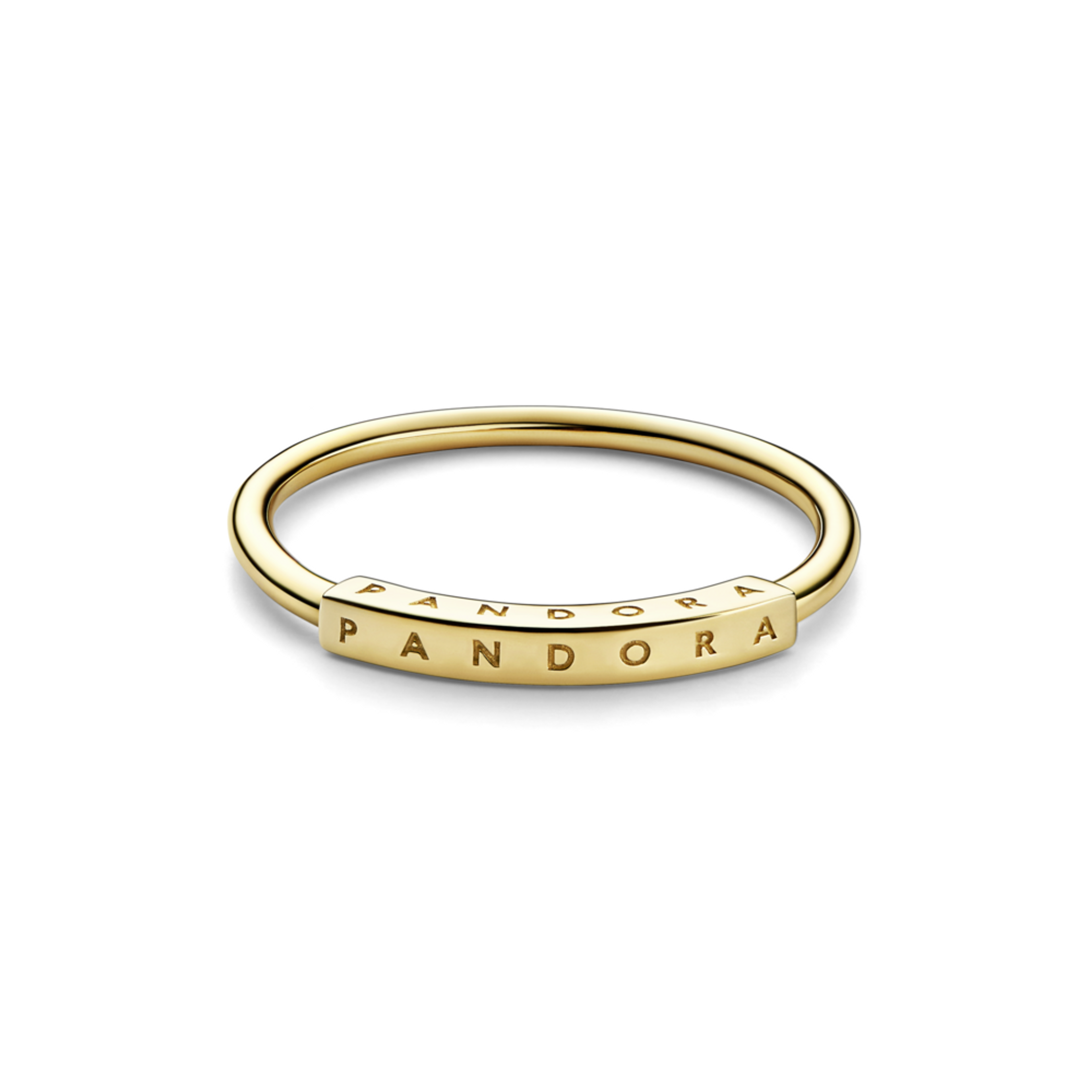 PANDORA zlatý prsten Signature s I-D - galerie #4