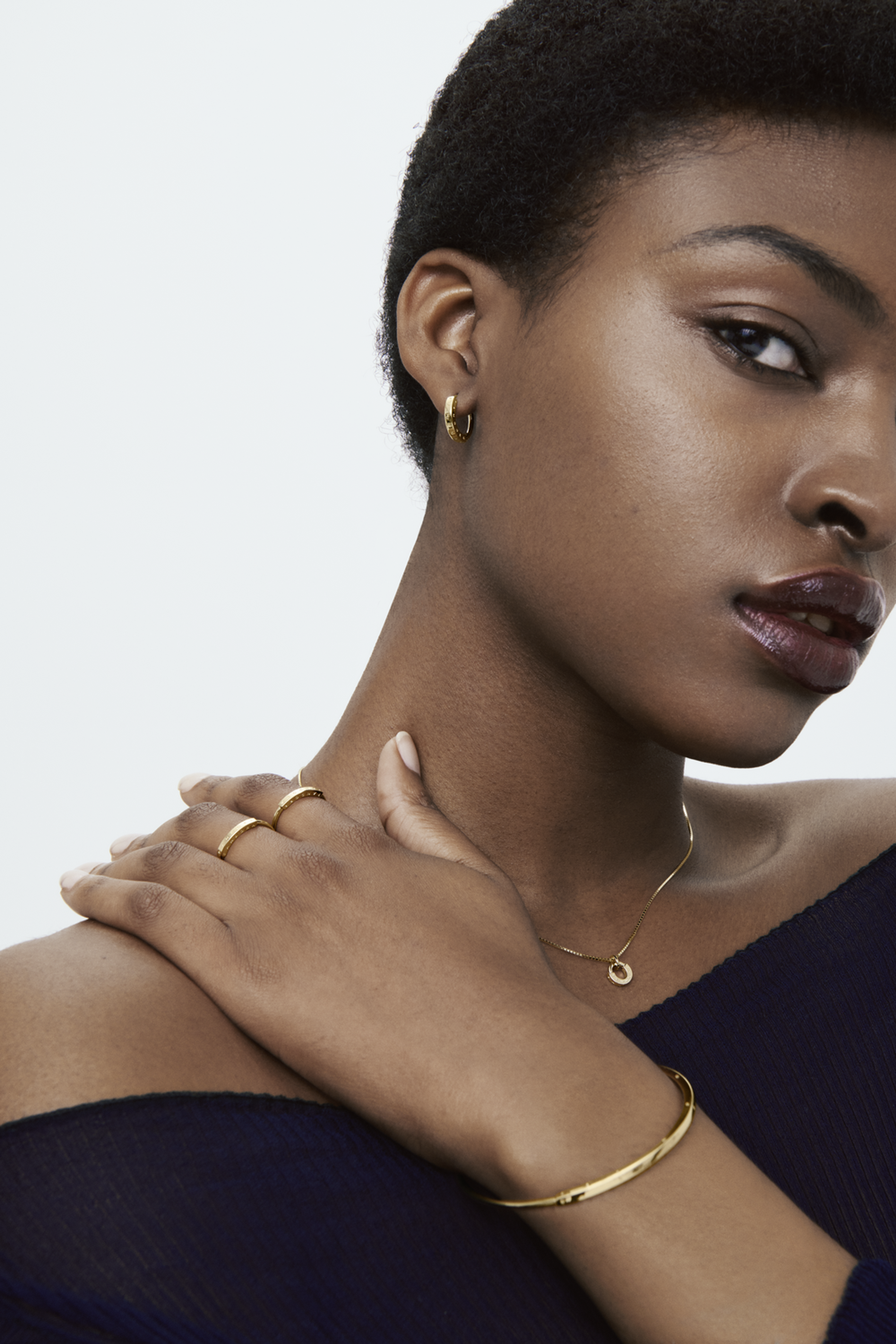 PANDORA zlatý prsten Signature s I-D - galerie #3