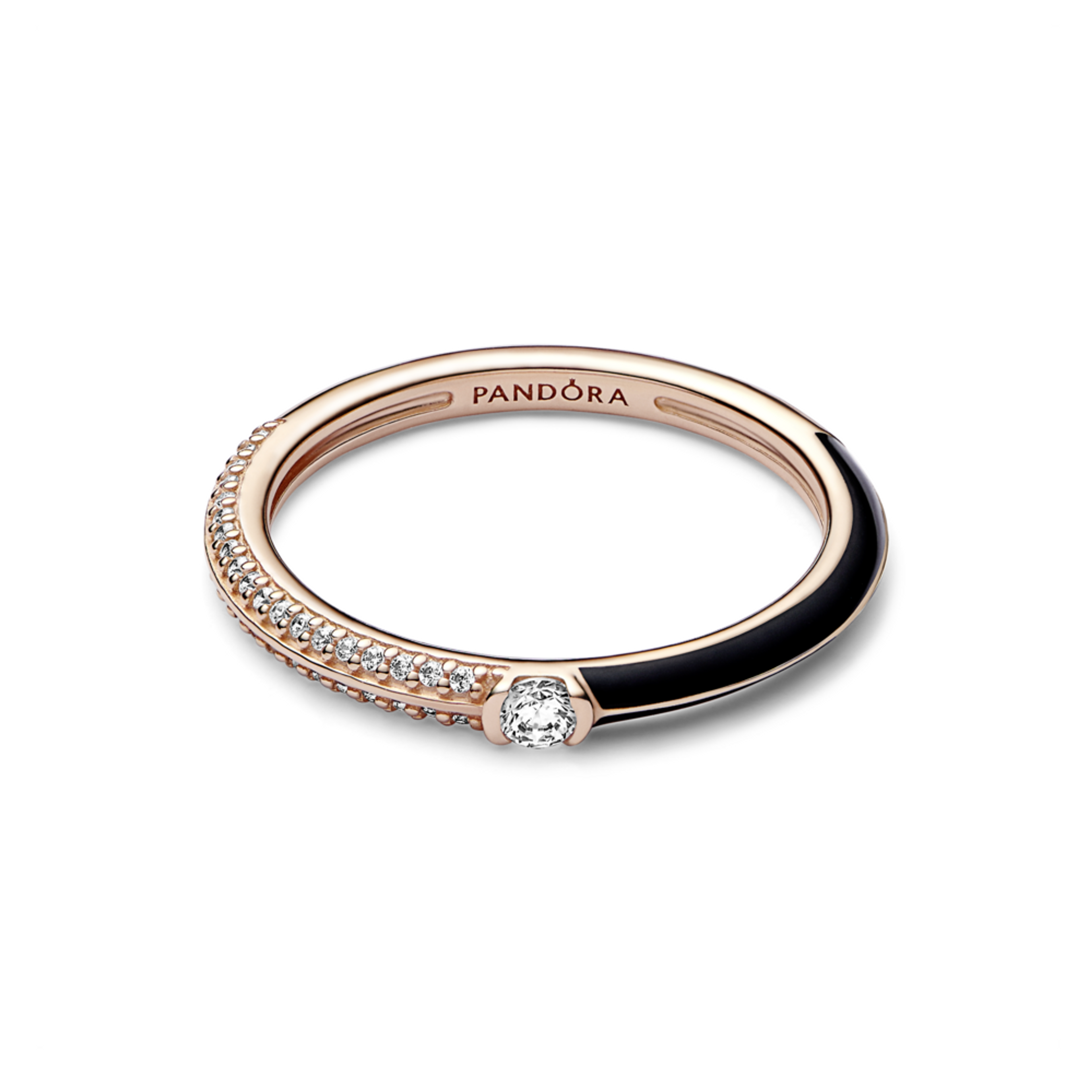 PANDORA prsten Pavé a černá - galerie #3