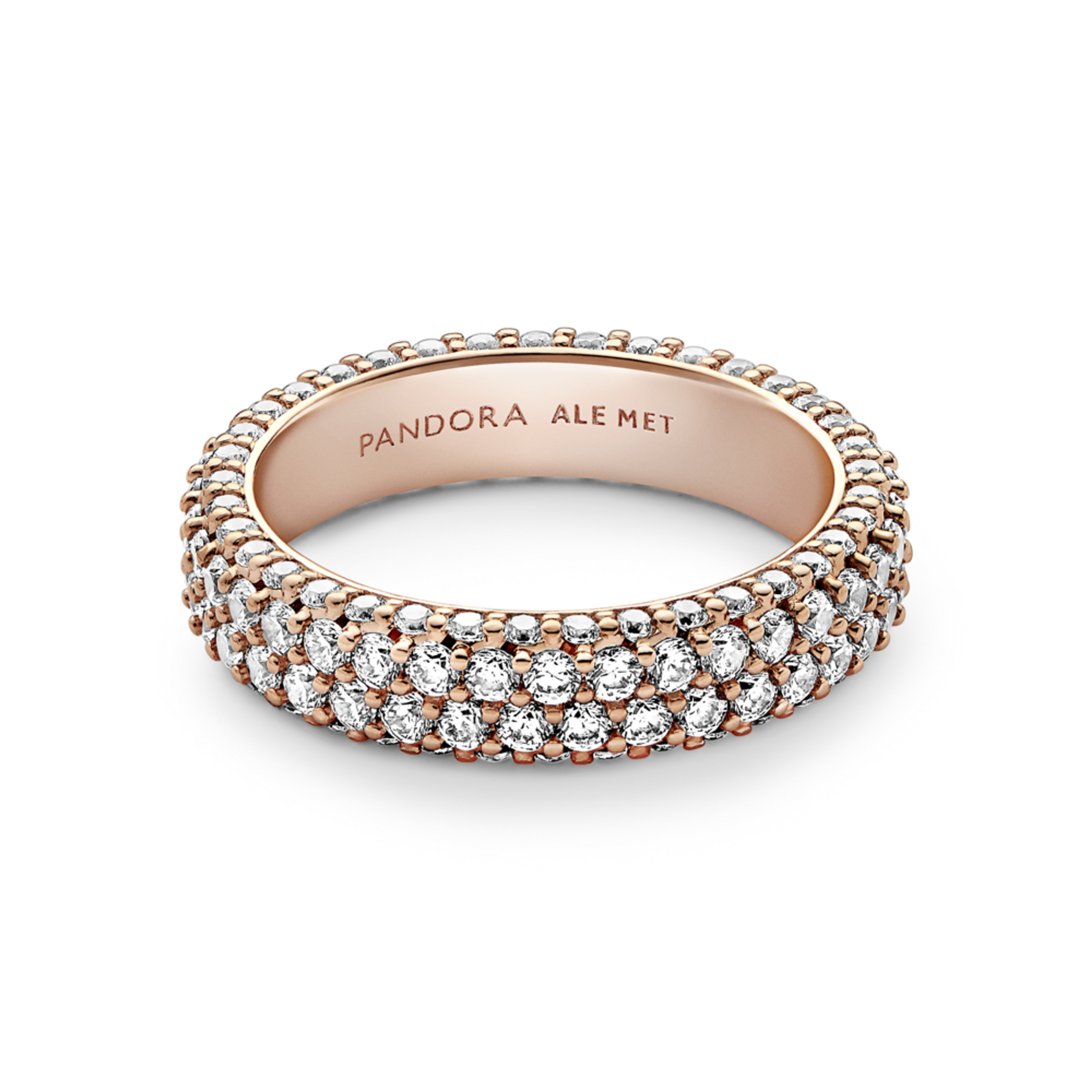 PANDORA prsten Timeless se dvěma řadami pavé 48 - galerie #2