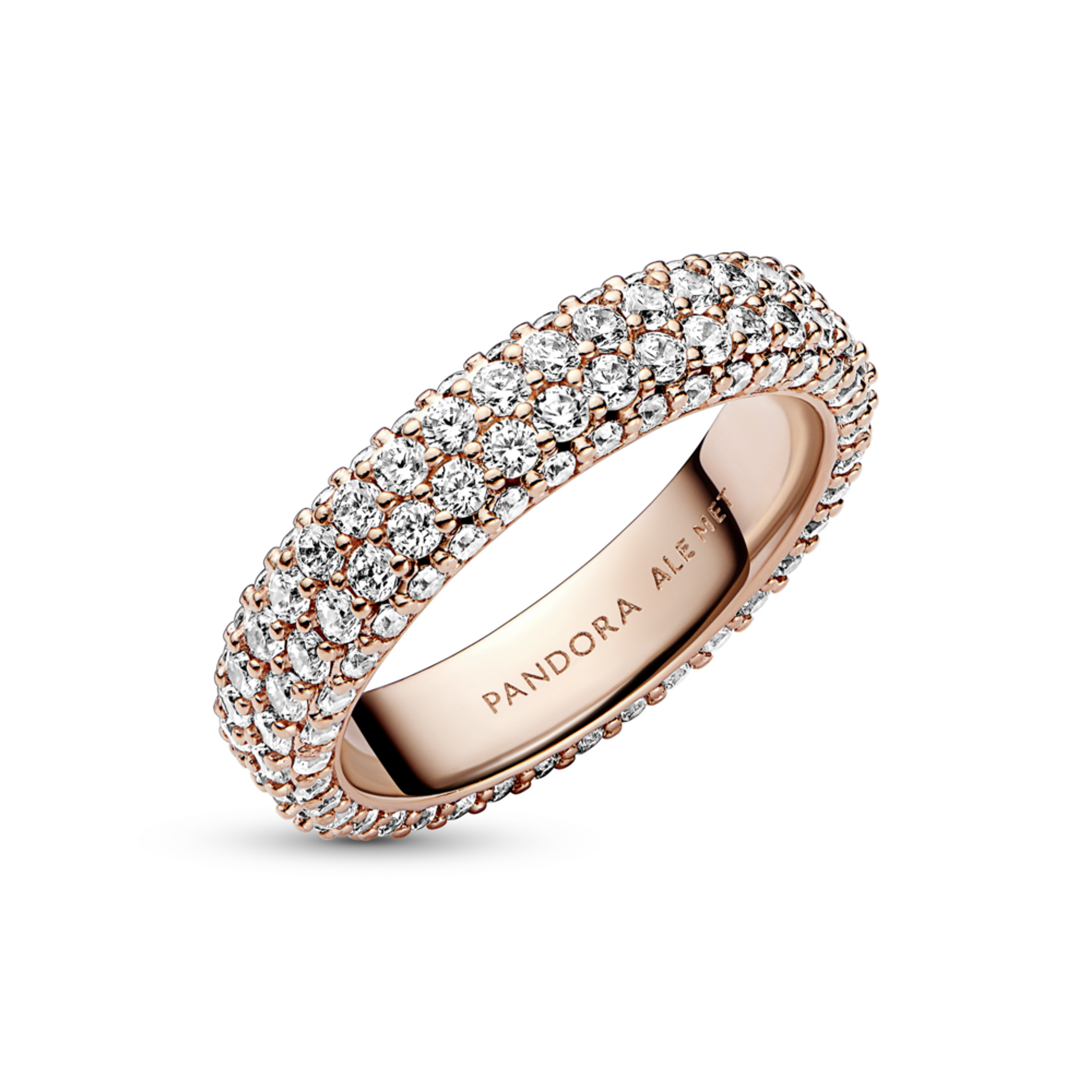 PANDORA prsten Timeless se dvěma řadami pavé 48 - galerie #1