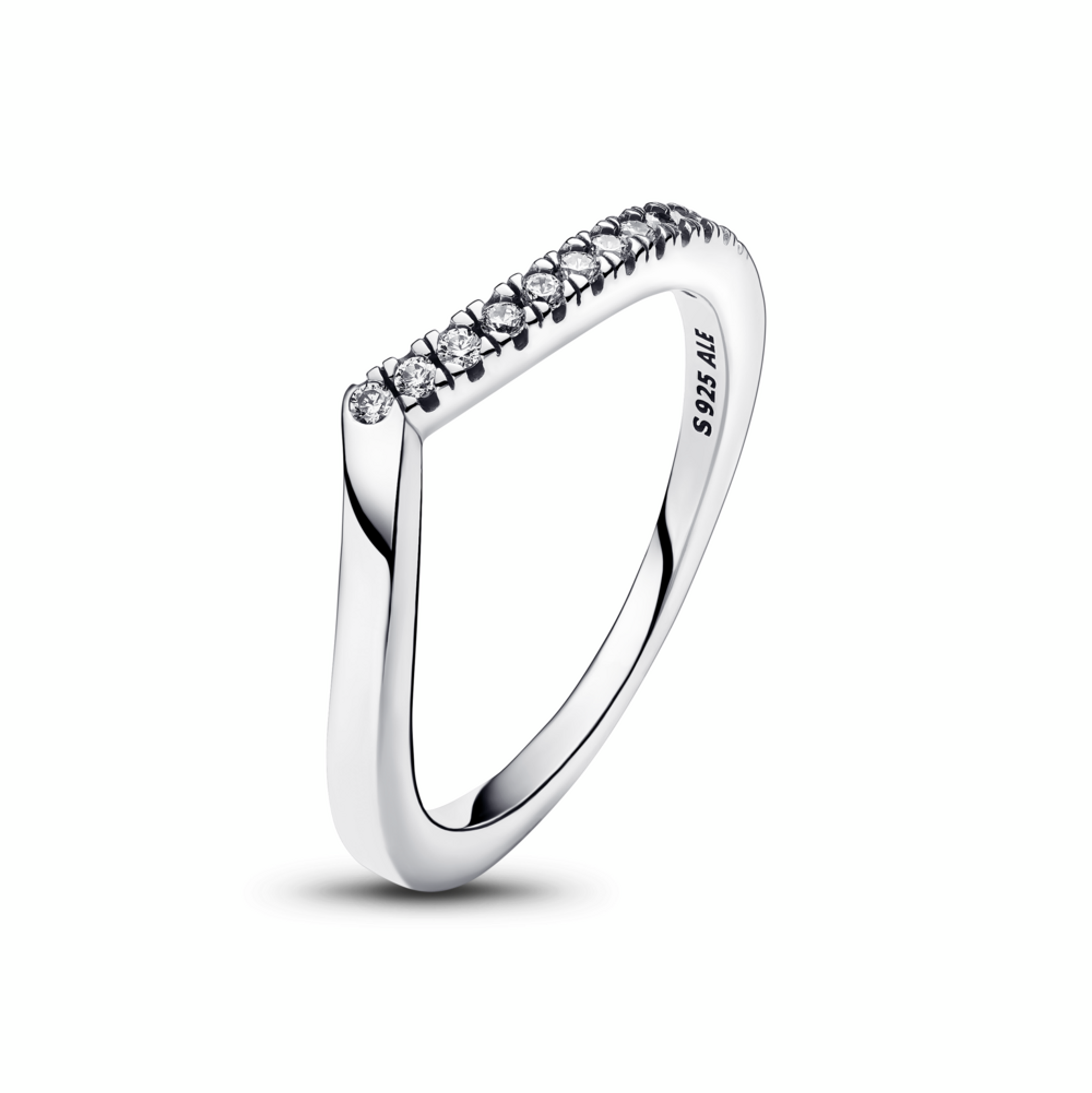 PANDORA prsten Timeless Třpytivá polovina přání - galerie #1