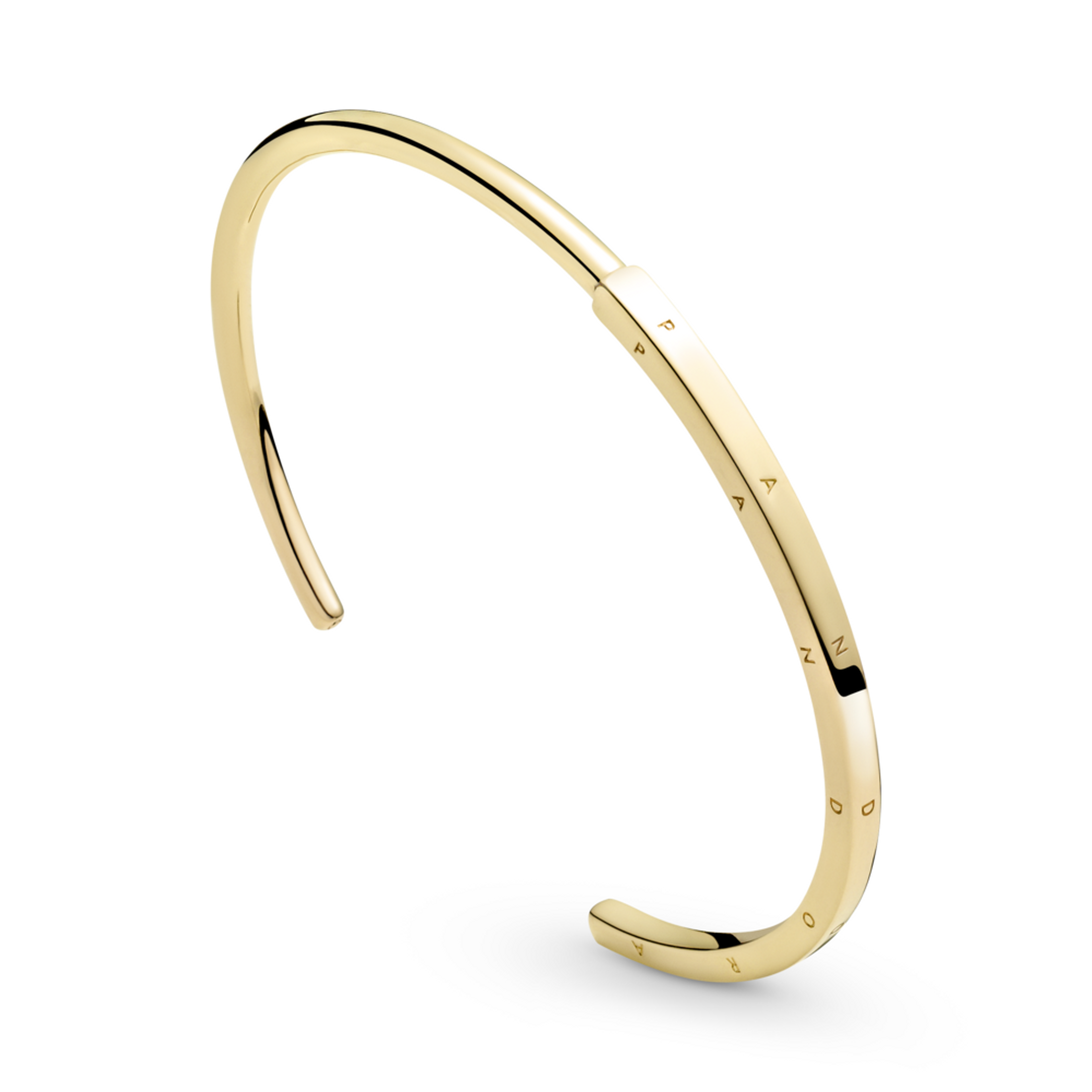 PANDORA náramek Signature 1-D pozlacený 14k zlatem - galerie #1