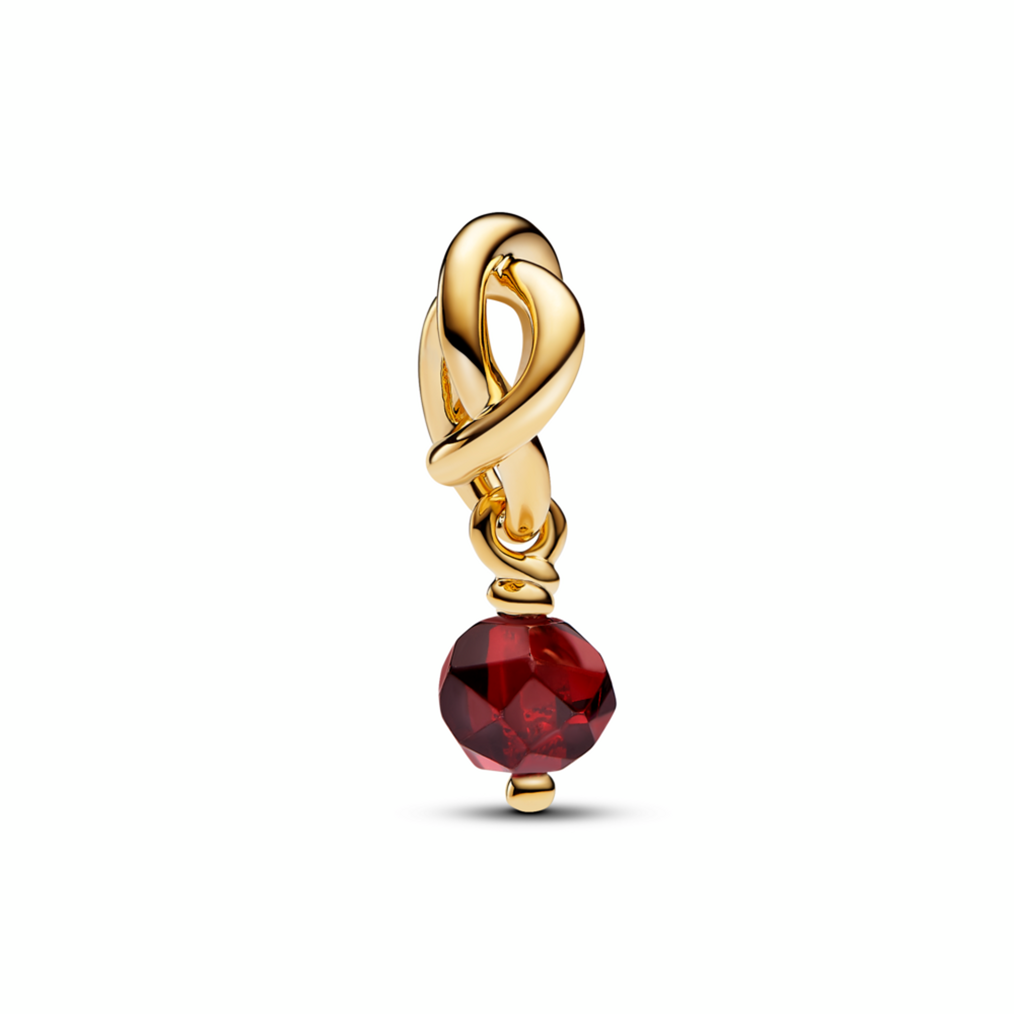 14k Gold-plated dangle with salsa red crystal - galerie #2