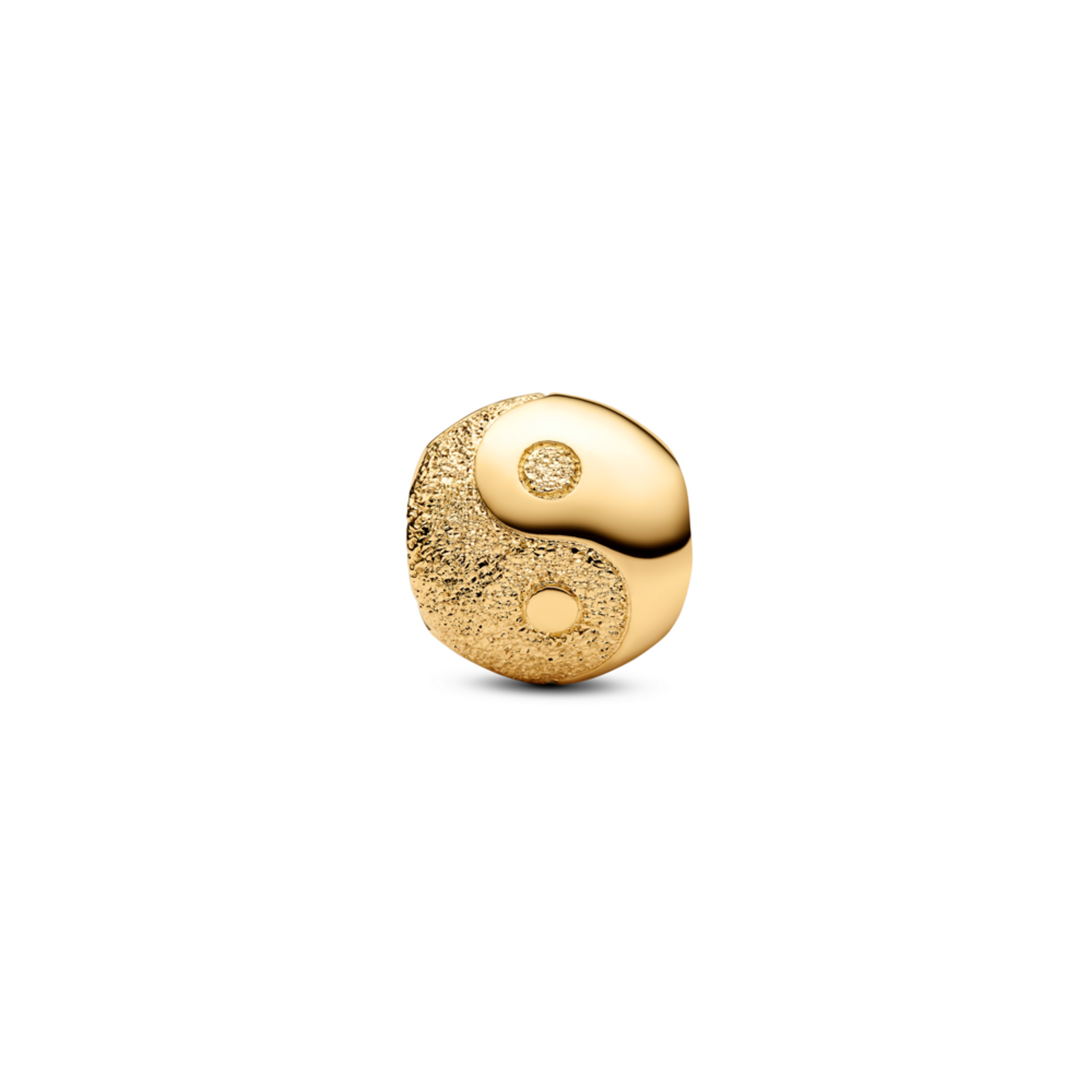 PANDORA pozlacený mini přívesek Yin a Yang s texturou - galerie #3