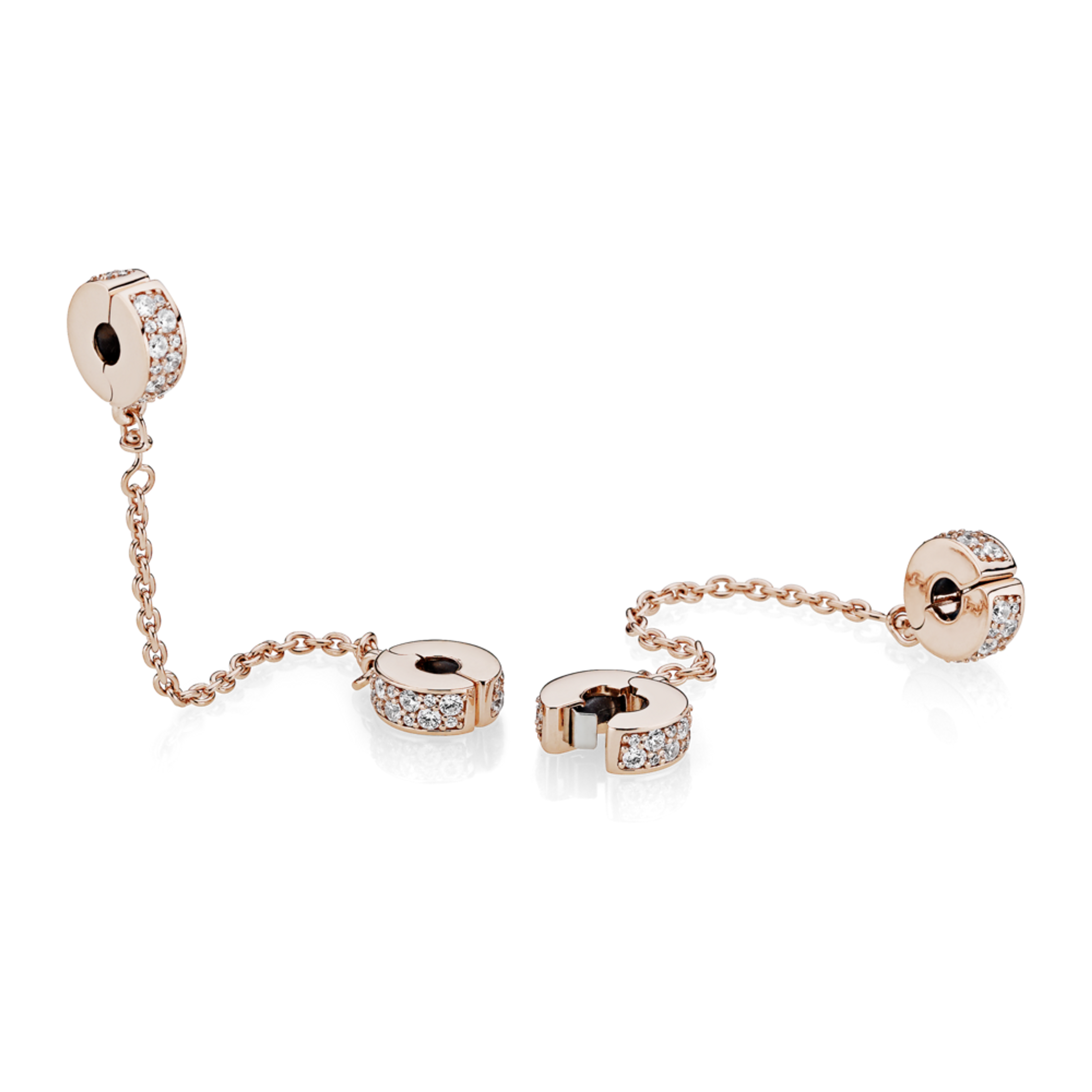 PANDORA bezpečnostní řetízek klipový Zářivá elegance - galerie #2