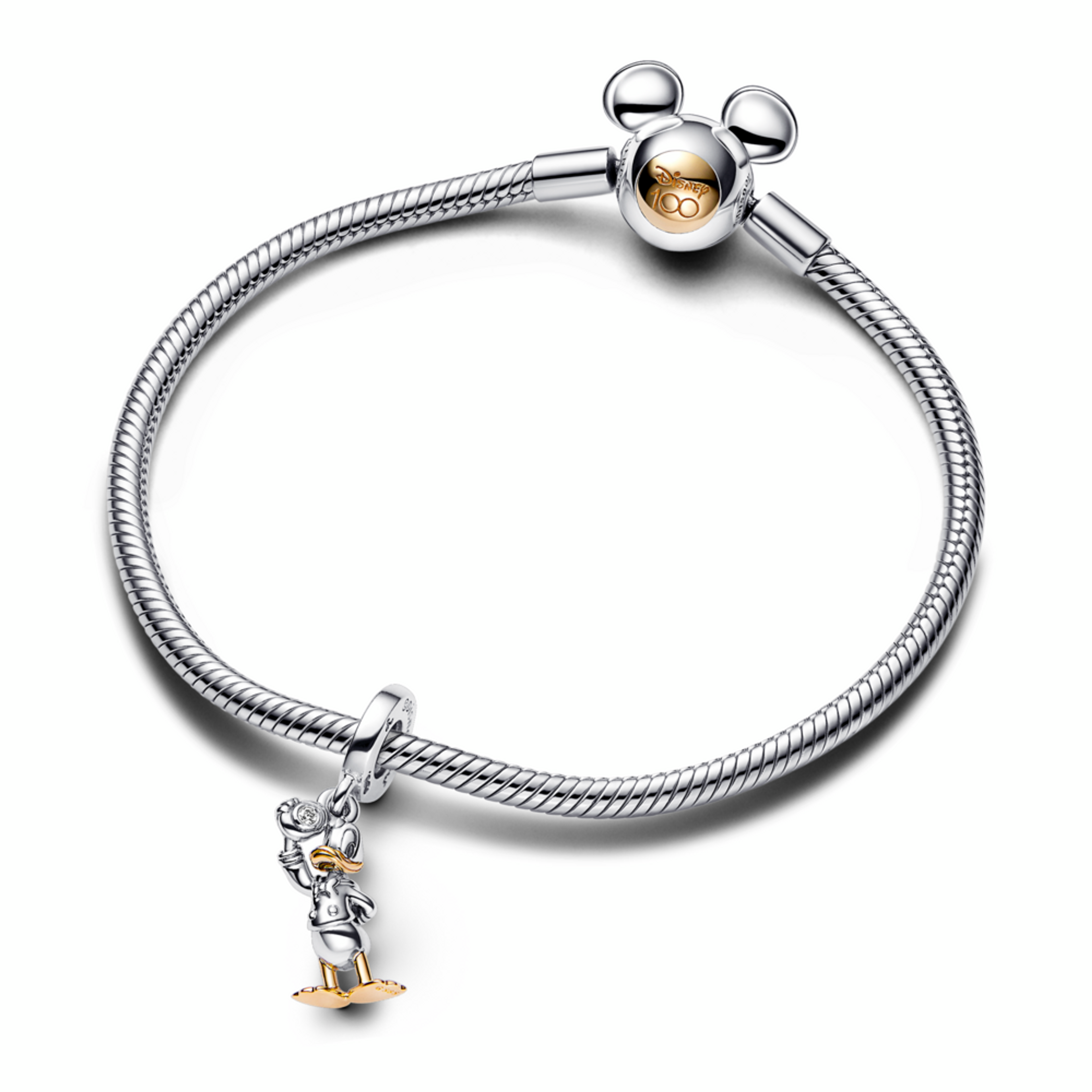 PANDORA Disney přívěsek 100.výročí Kačer Donald s laboratorně vytvořeným diamantem - galerie #1