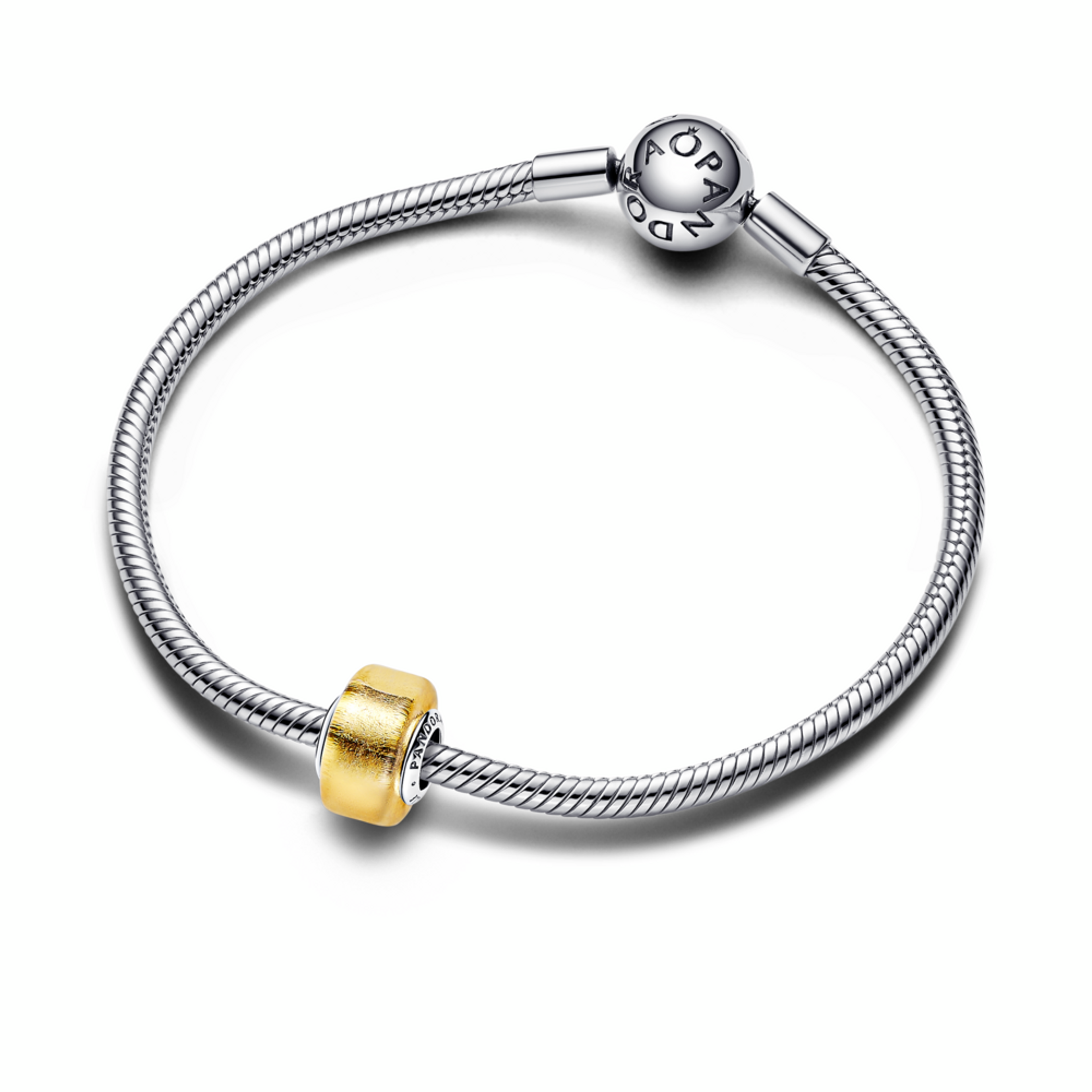 PANDORA přívěsek Zlaté mini sklo Murano - galerie #2