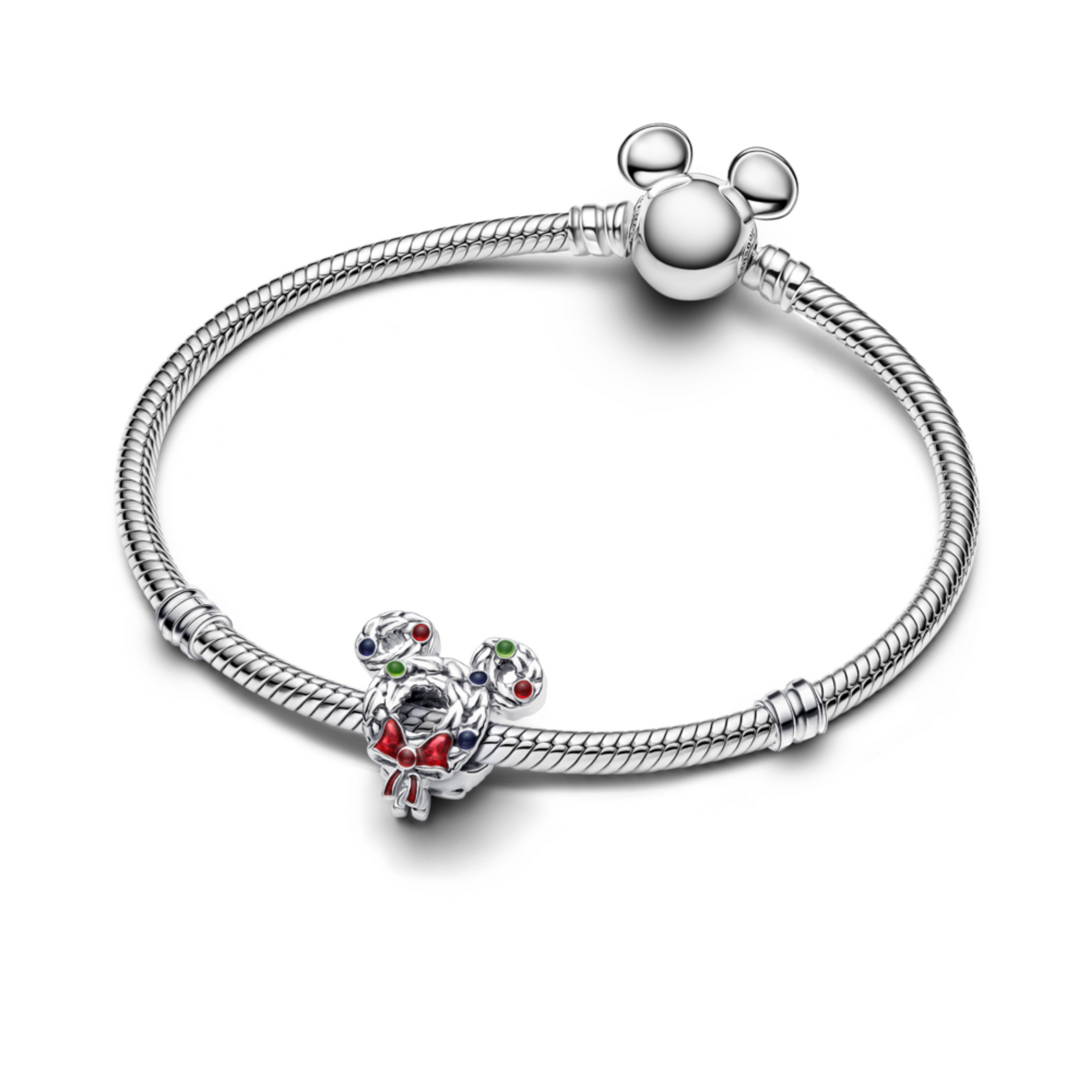 PANDORA přívěsek Disney Mickey Mouse – Vánoční věnec - galerie #2