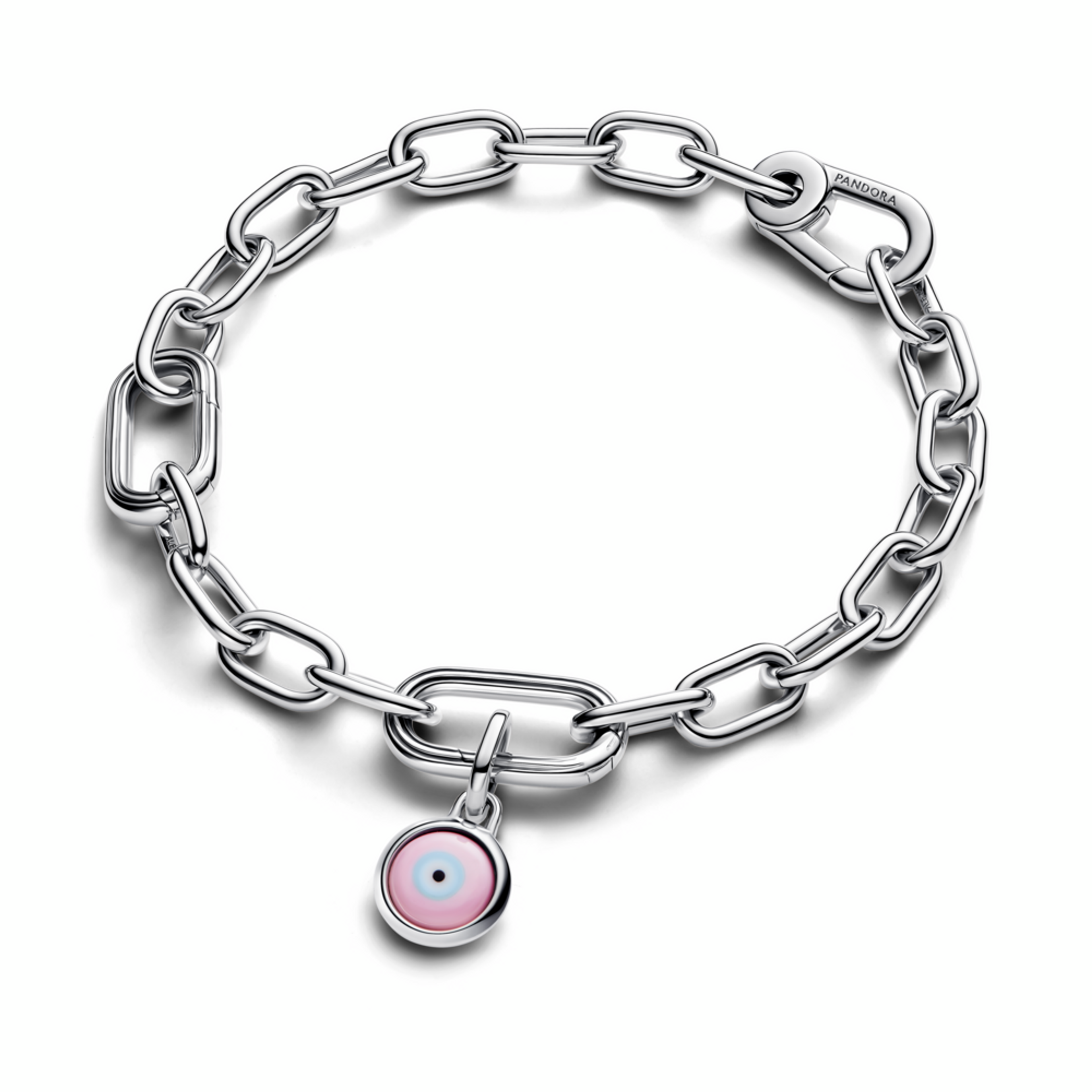PANDORA Mini visací přívěsek Amulet proti uhranutí ke gravírování se sklem Murano - galerie #2