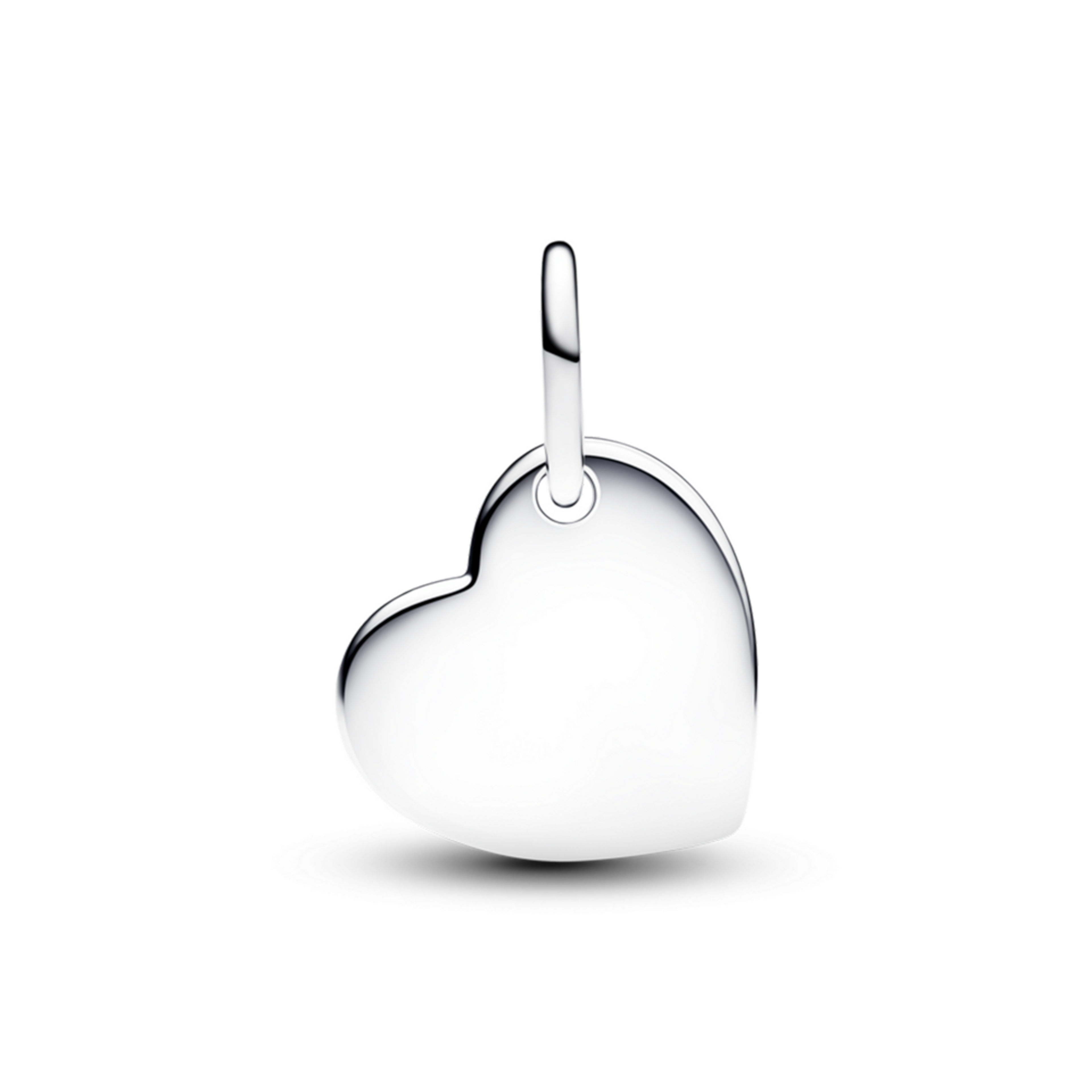 PANDORA Visací přívěsek Srdce s fialovým kamenem, ke gravírování - galerie #3