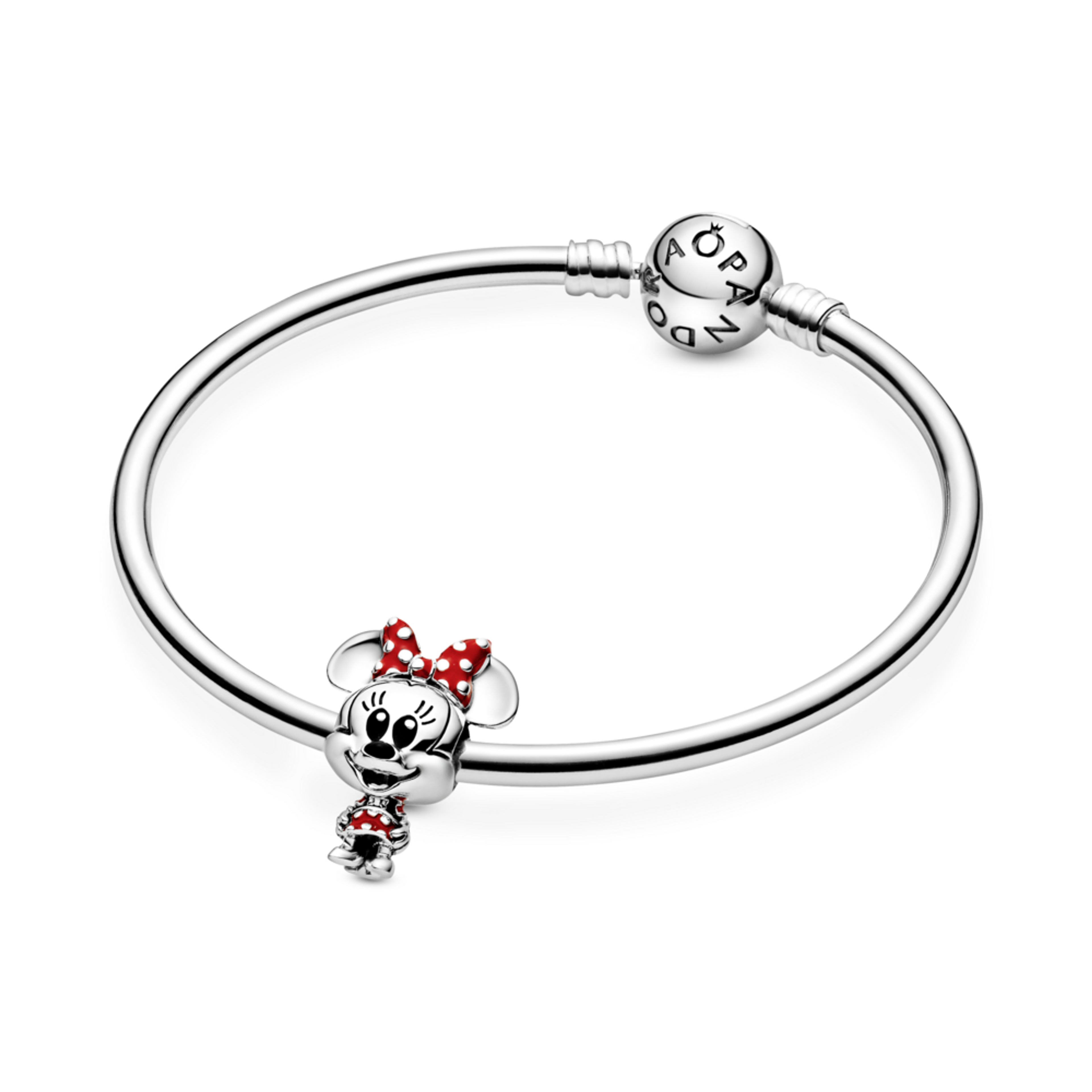 PANDORA Disney přívěsek Myška Minnie s puntíkovanými šaty a mašlí - galerie #2