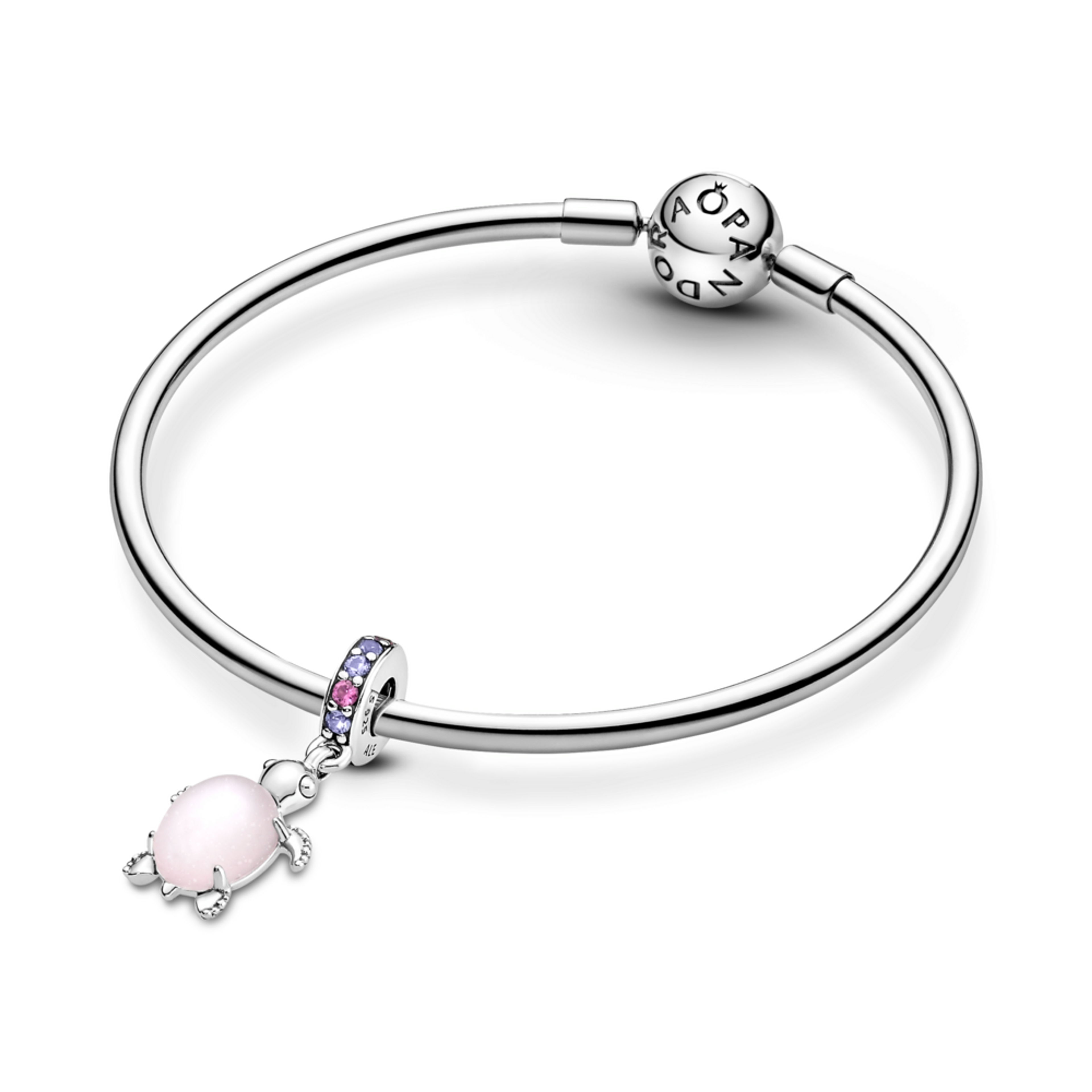 PANDORA přívěsek s růžovou mořskou želvou ze skla Murano - galerie #2