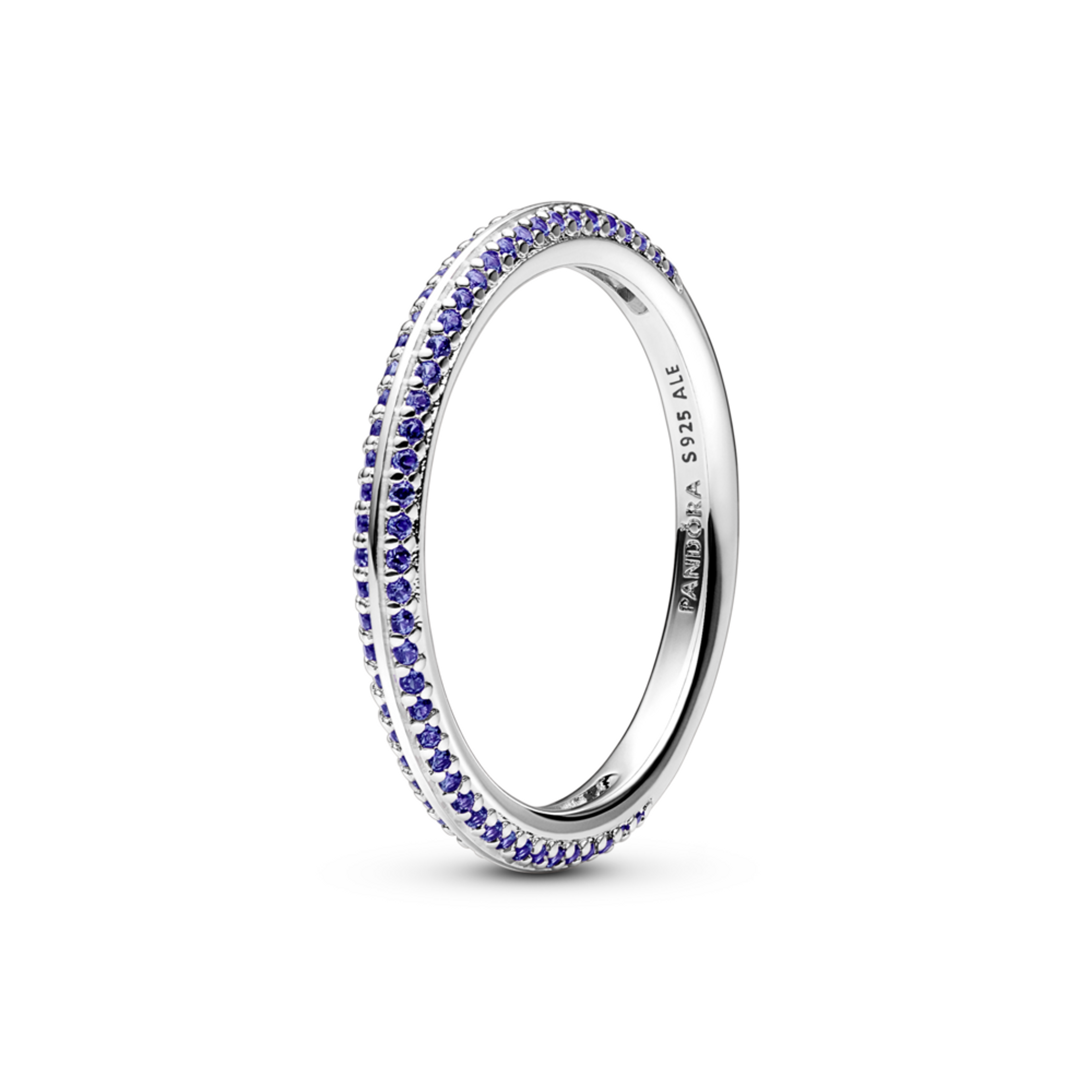 PANDORA prsten Modré pavé 48