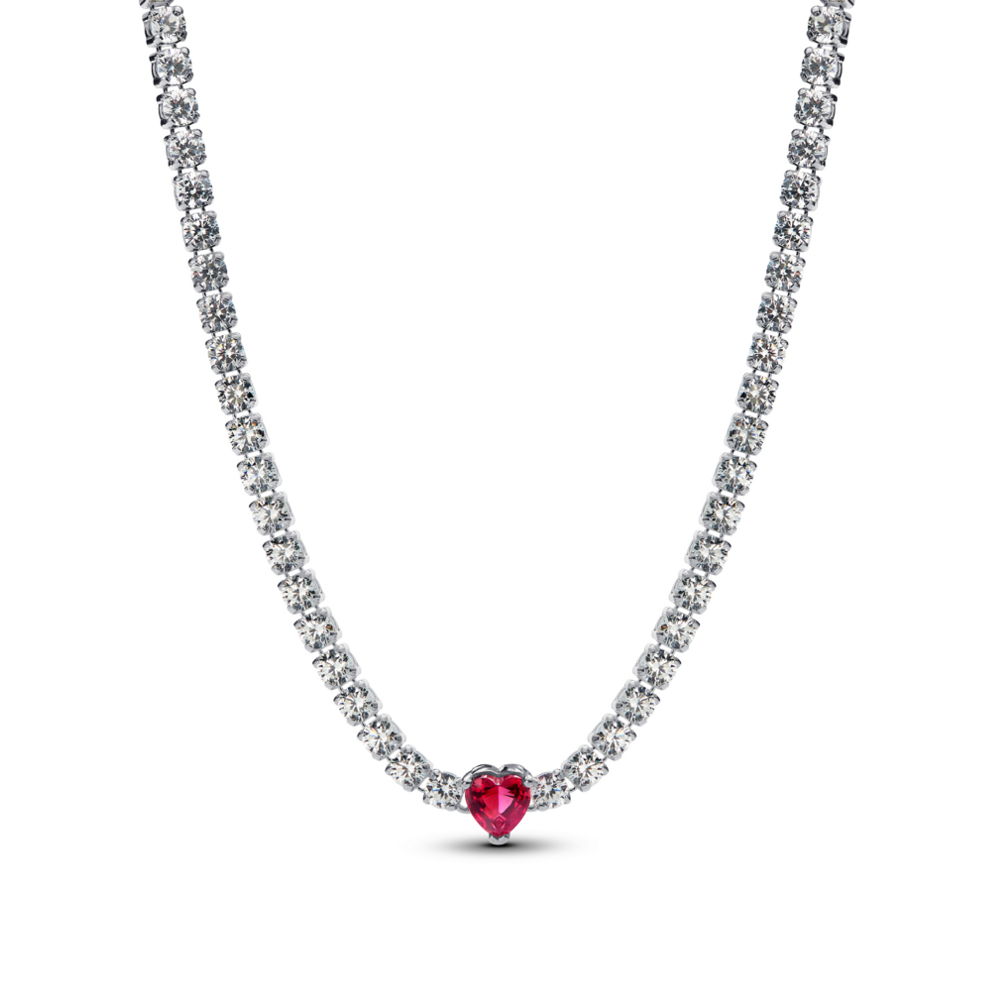 PANDORA přiléhavý náhrdelník choker Srdce s aureolou