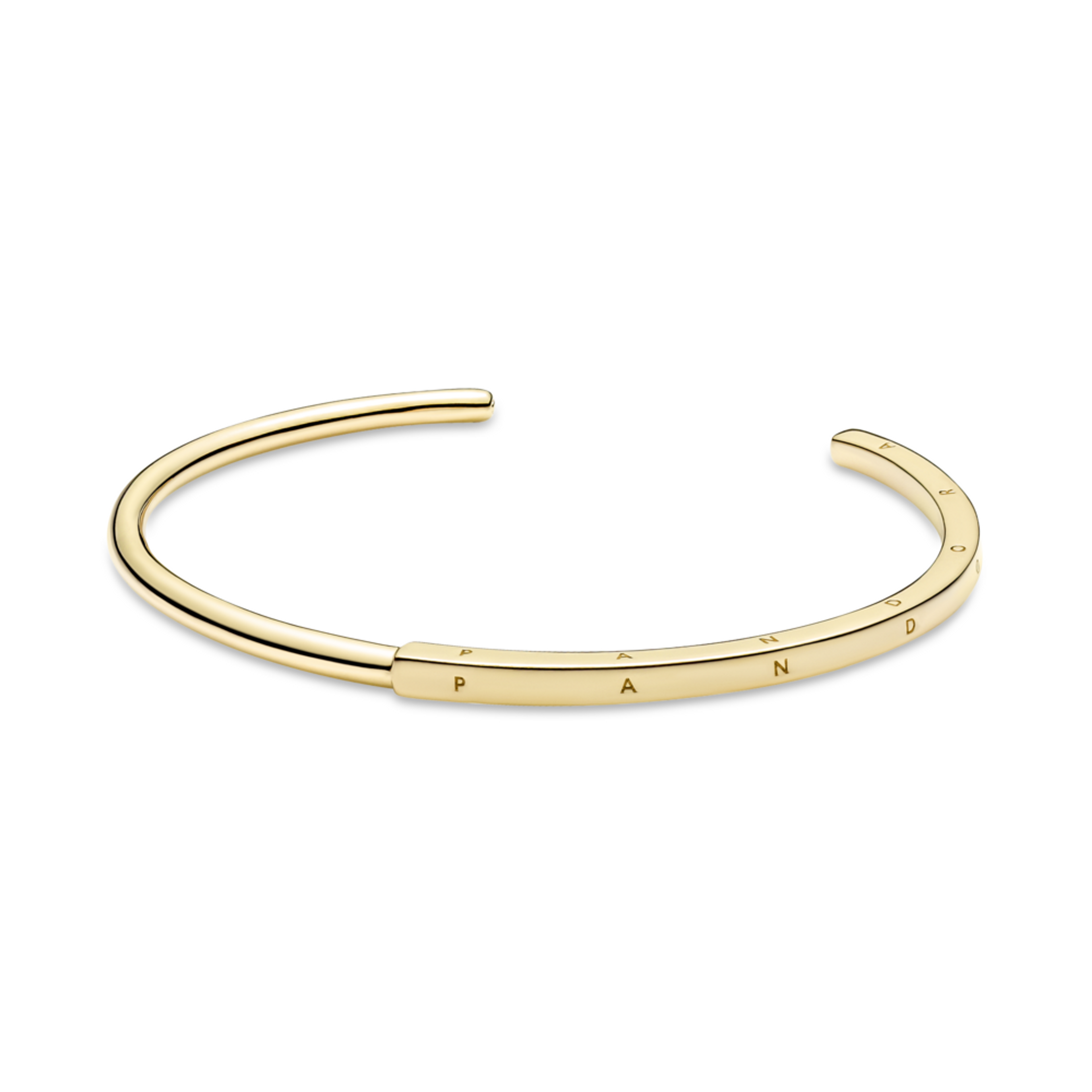 PANDORA náramek Signature 1-D pozlacený 14k zlatem