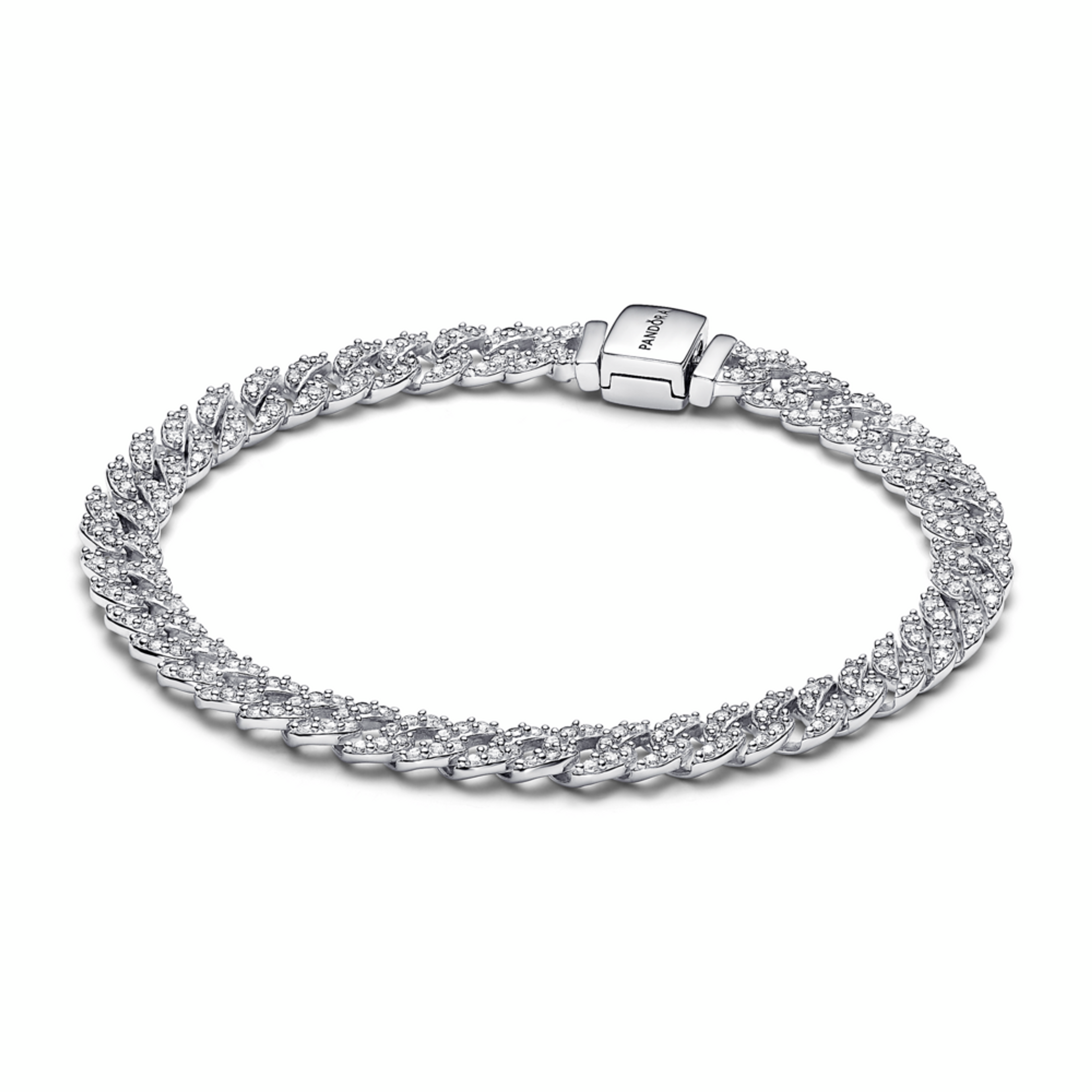 PANDORA řetízkový náramek Timeless pavé