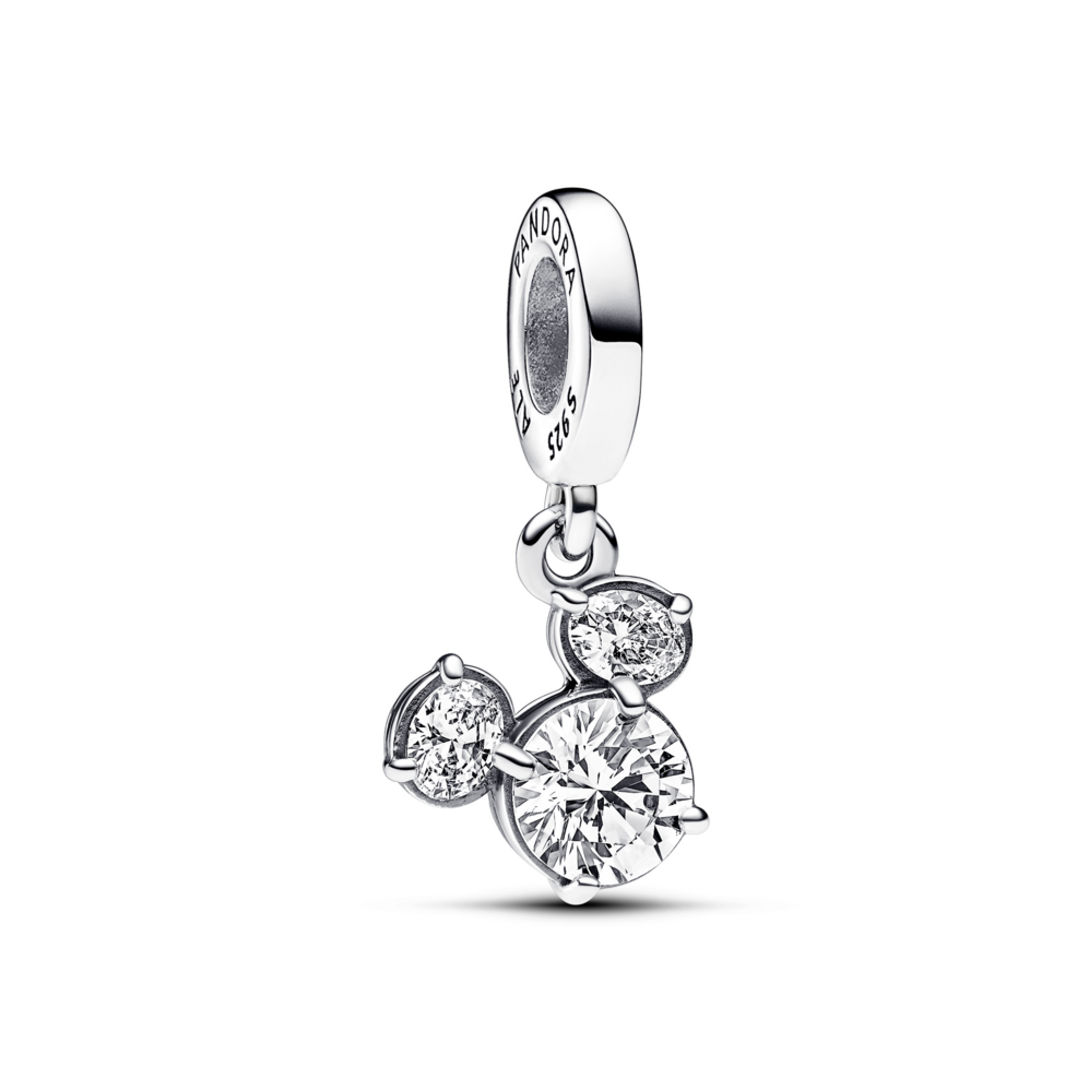 PANDORA Disney přívěsek Třpytivá silueta hlavy Mickey Mouse