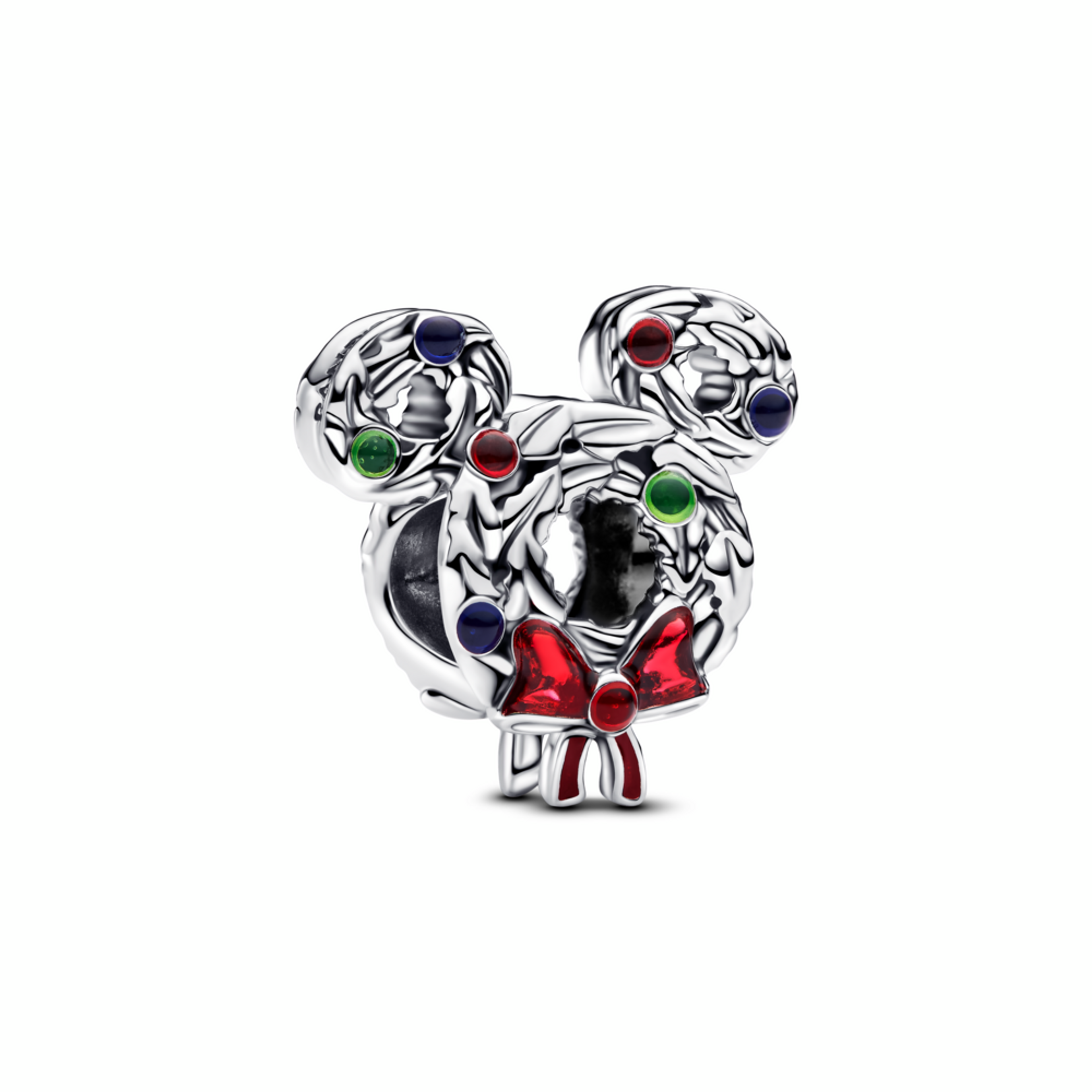 PANDORA přívěsek Disney Mickey Mouse – Vánoční věnec
