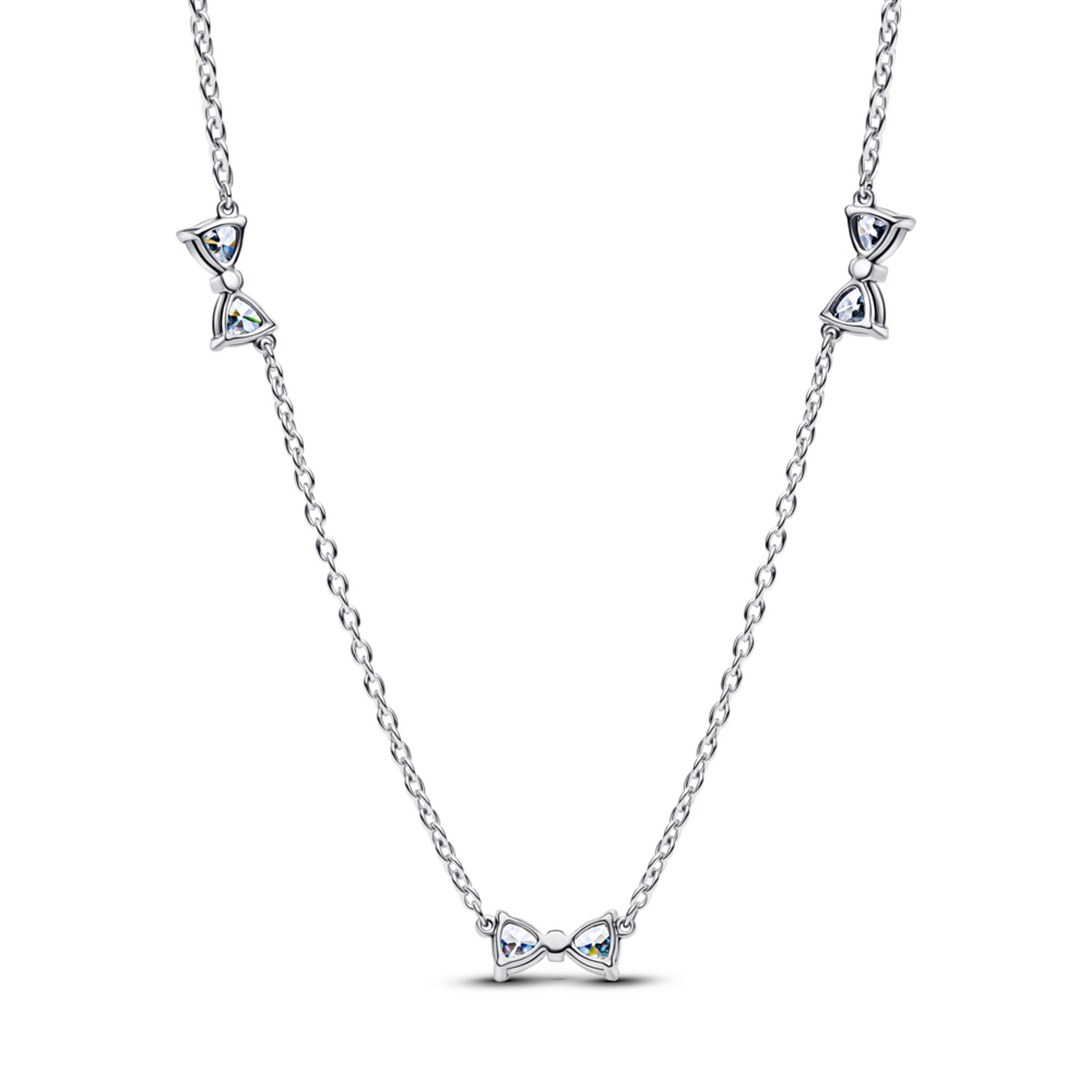 PANDORA Řetízkový náhrdelník Jednotlivé mašličky - galerie #2