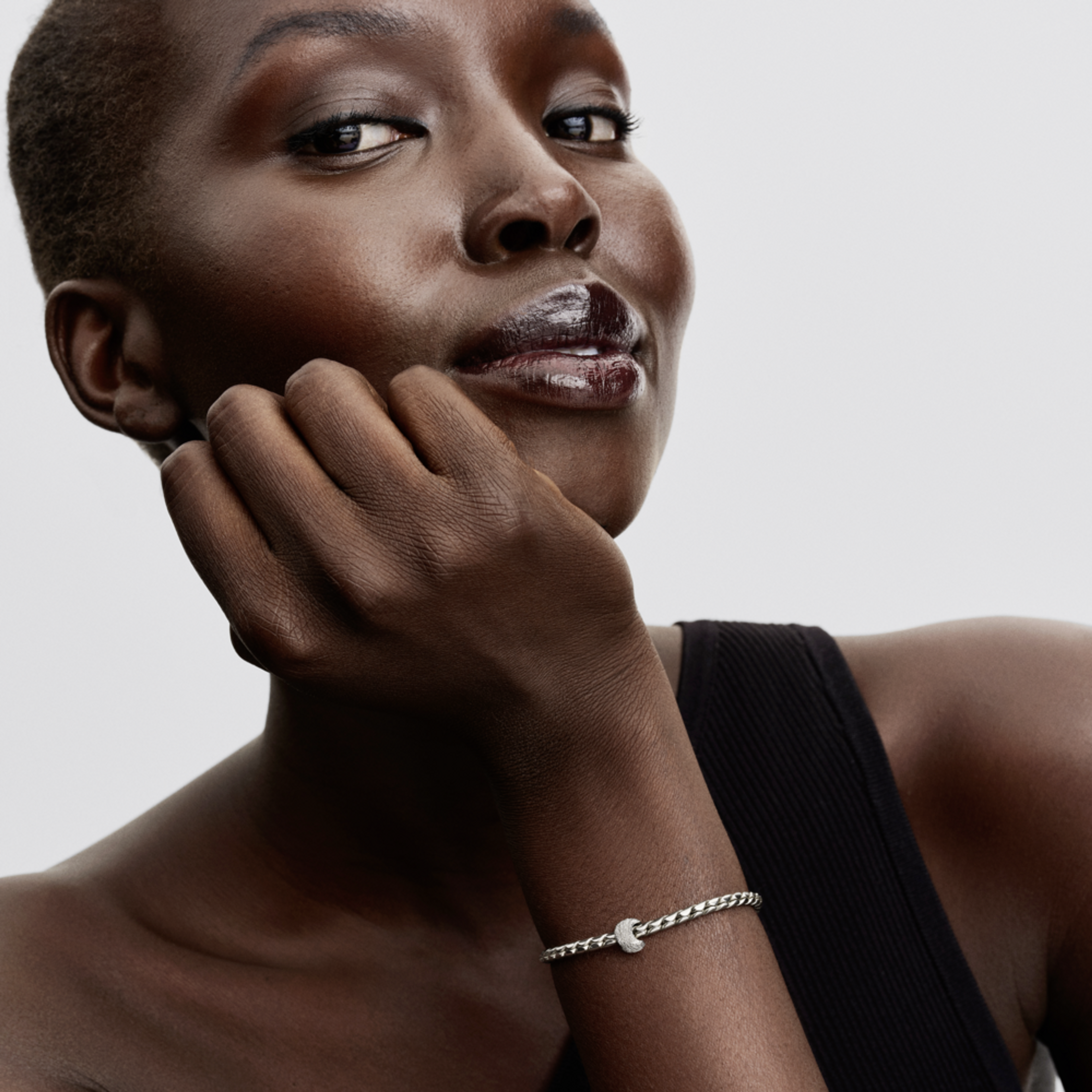 PANDORA mini přívěsek Měsíc s texturou - galerie #1