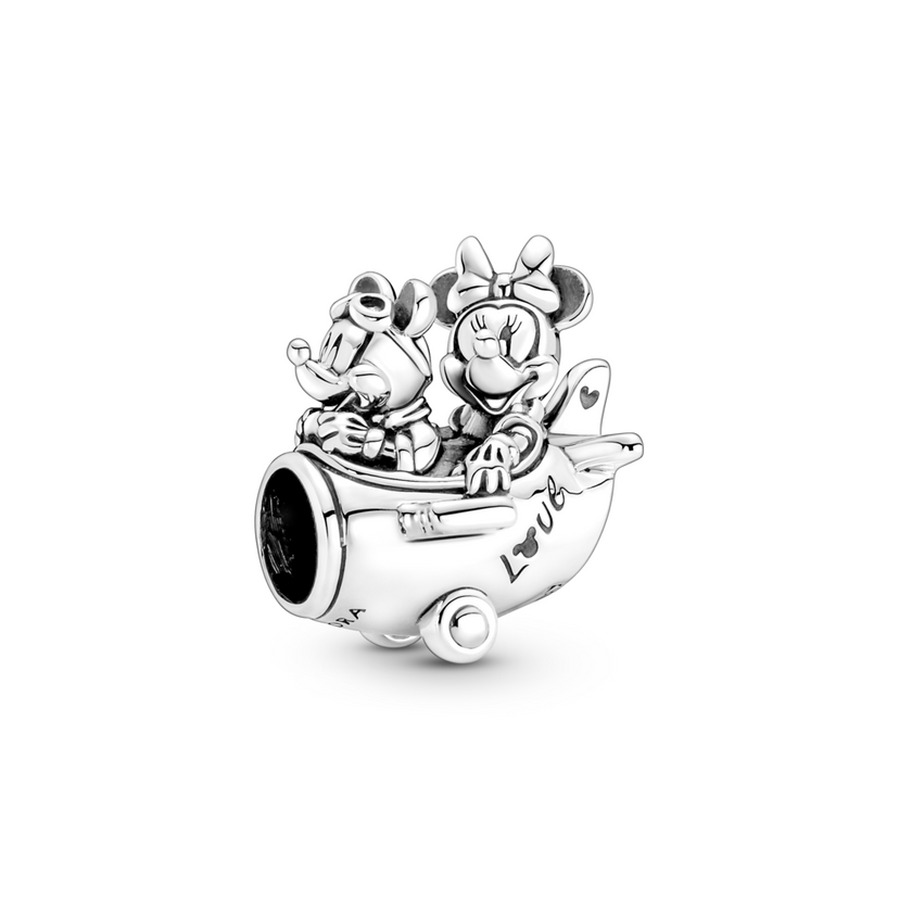 PANDORA Disney přívěsek Mickey Mouse a Minnie Mouse Letadlo