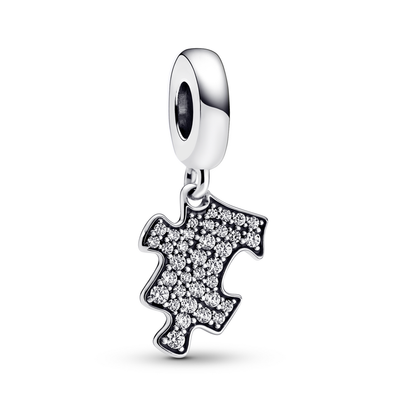PANDORA přívěsek Třpytivý dílek puzzle