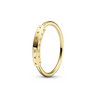 PANDORA zlatý prsten Signature s I-D