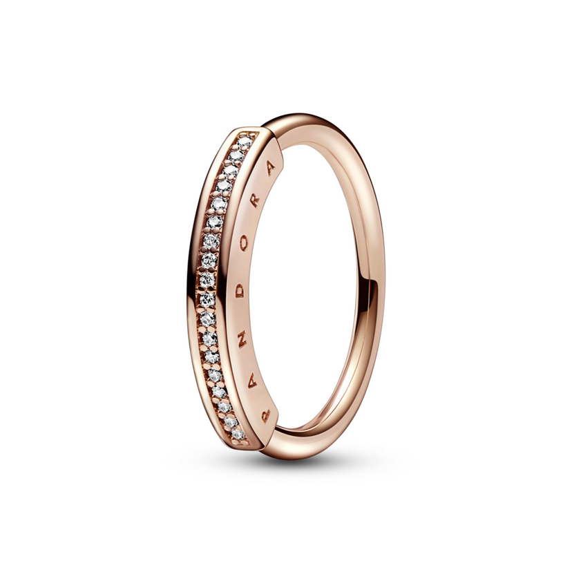 PANDORA prsten Signature s I-D a Pavé
