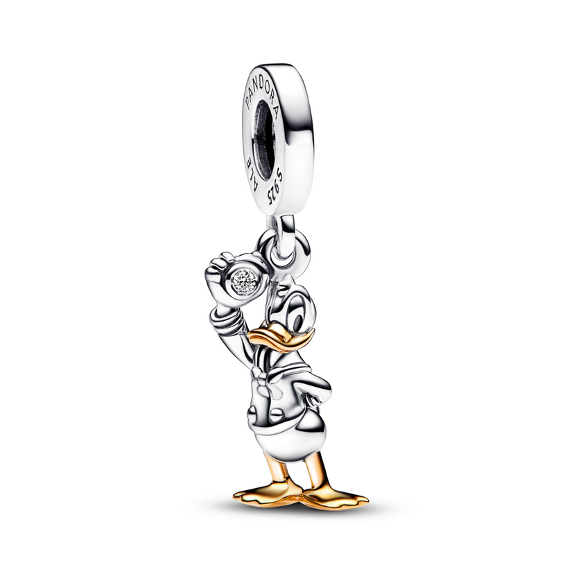 PANDORA Disney přívěsek 100.výročí Kačer Donald s laboratorně vytvořeným diamantem