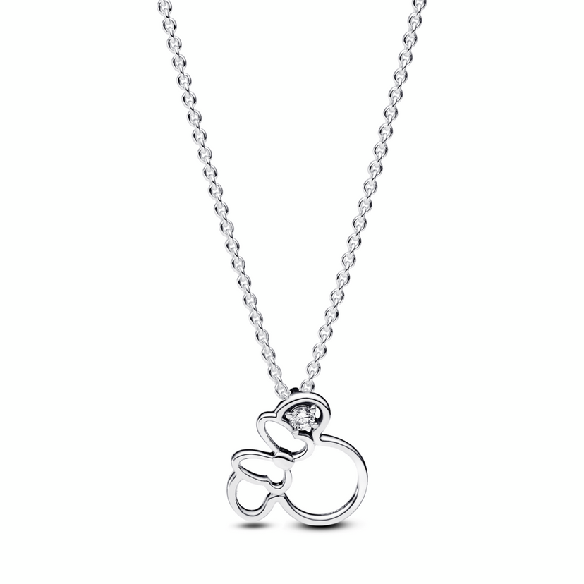 PANDORA krátký náhrdelník Disney Silueta Minnie Mouse