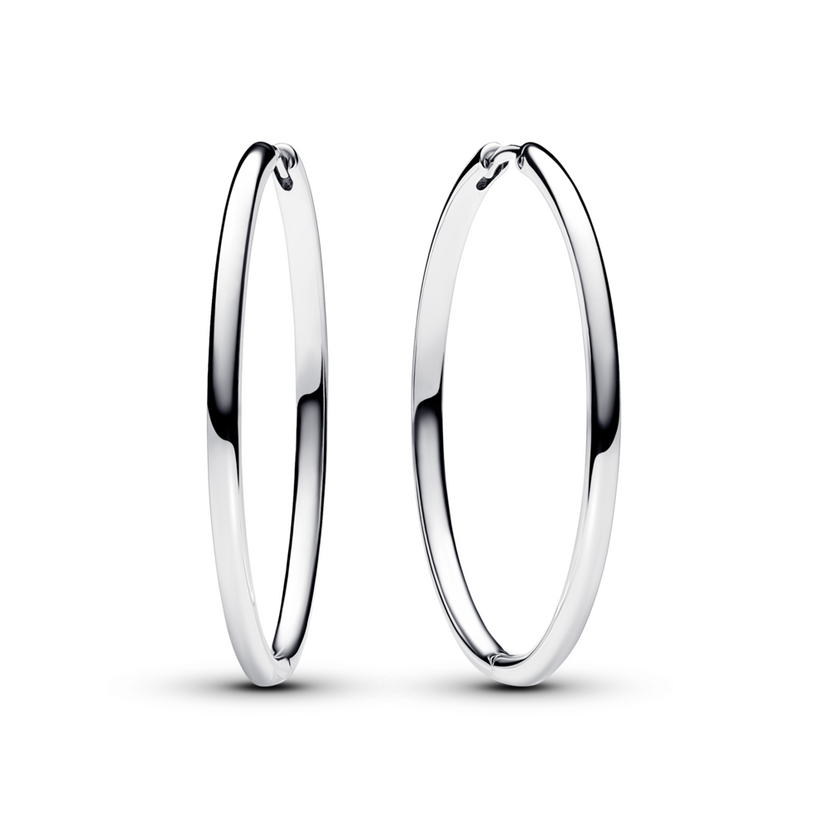 PANDORA Moments Kruhové náušnice na přívěsky 40 mm