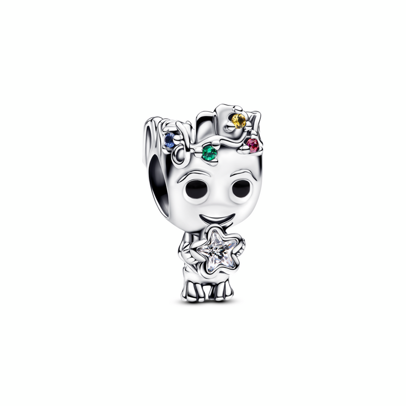 PANDORA přívěsek Marvel – Groot a hvězda