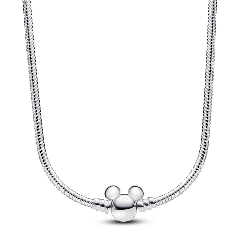 PANDORA hadovitý řetízkový náhrdelník Disney – Mickey Mouse