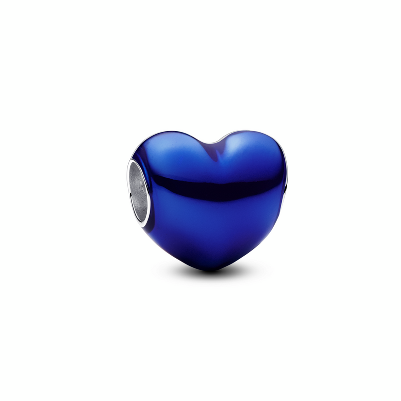 PANDORA přívěsek Metalické zelené srdce