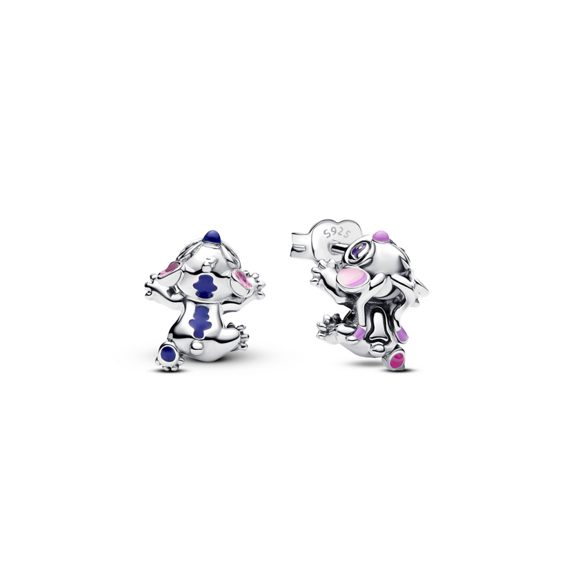 PANDORA Disney náušnice Stitch a Angel