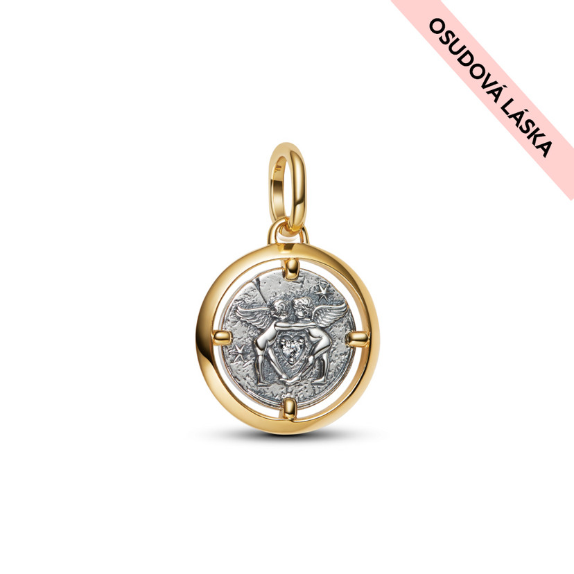 PANDORA Medailonkový přívěsek Amorci