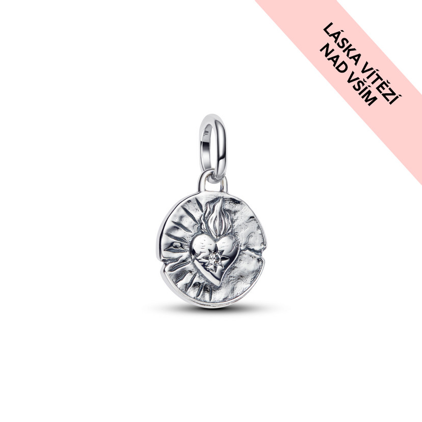 PANDORA Medailonkový přívěsek Srdce