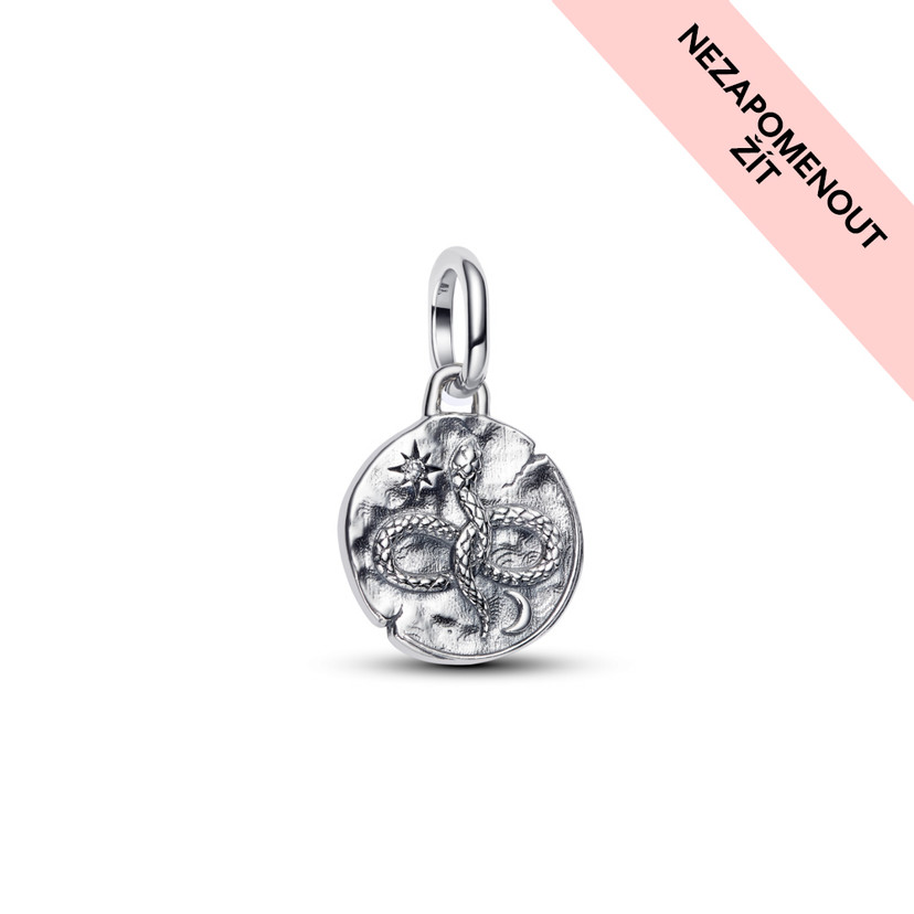 PANDORA Medailonkový přívěsek Had nekonečna